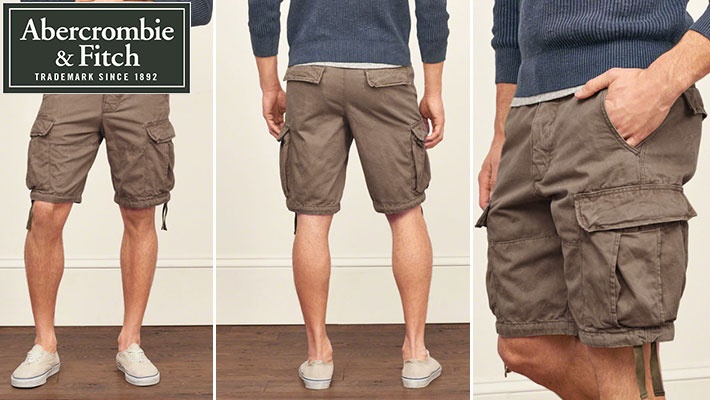 abercrombie mens cargo shorts