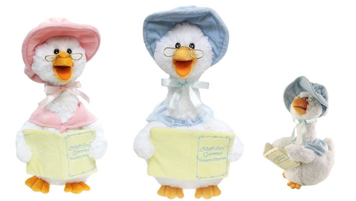 cuddle barn mother goose pink