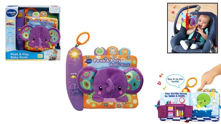 VTech Baby Peek and Play Baby Book  Exclusive, Purple