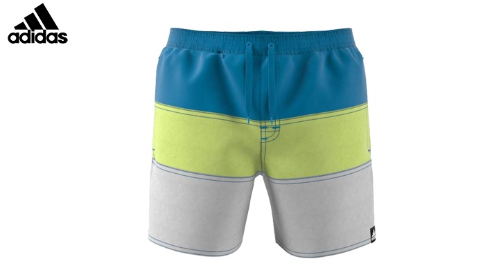 Adidas Boys' Blue Colorblock Swim Shorts