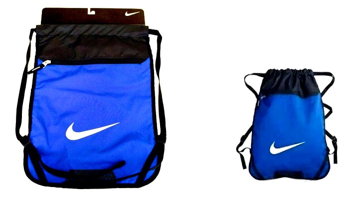 blue nike drawstring bag