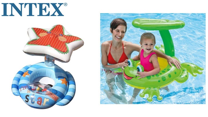 Intex froggy sale shaded baby float