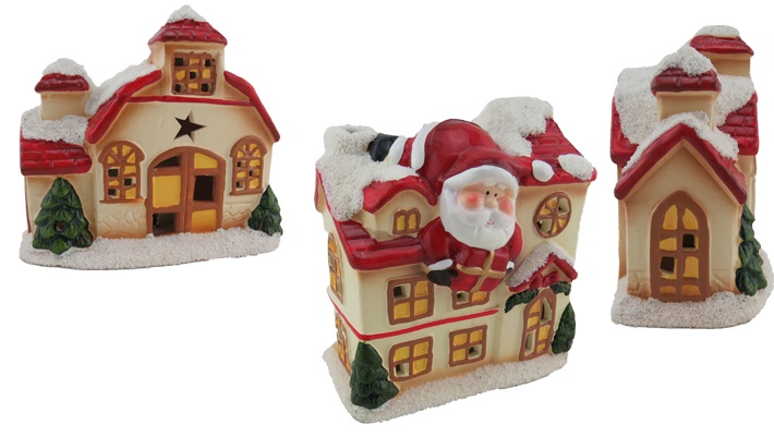 Ceramic Christmas House with Lights | Gosawa Beirut Deal