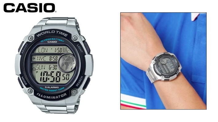 casio classic metal watch