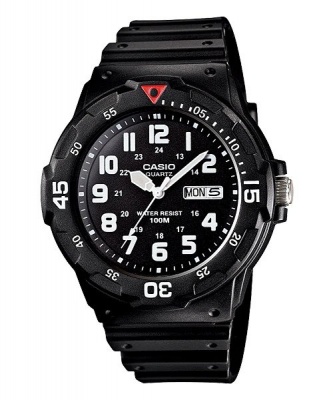 Analog watch with rotating bezel hotsell