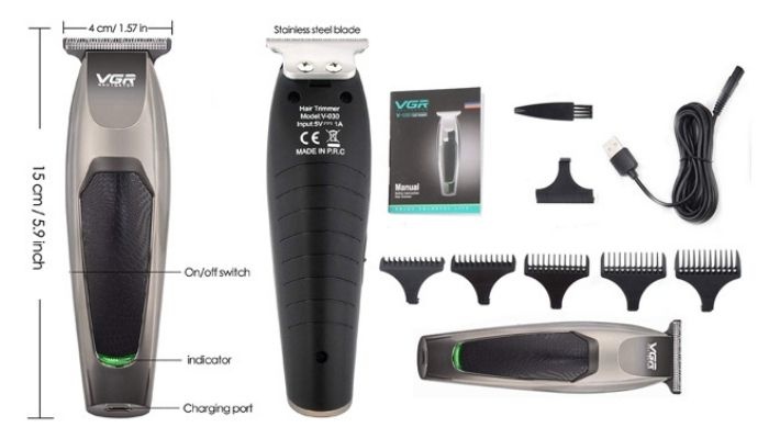 VGR V-030 Professional USB Rechargeable Cordless Hair Clipper | Gosawa  Beirut Deal